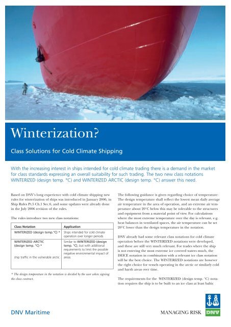 Flyer Winterzation.qxd - DnV