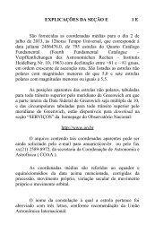 SeÃ§Ã£o E - PosiÃ§Ãµes MÃ©dias de Estrelas 2013 - ObservatÃ³rio Nacional