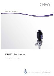 VESTAÂ® Sterilventile pdf, 1.0 MB - GEA Mechanical Equipment