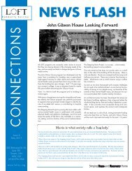May 2011 â John Gibson House Looking Forward - LOFT ...