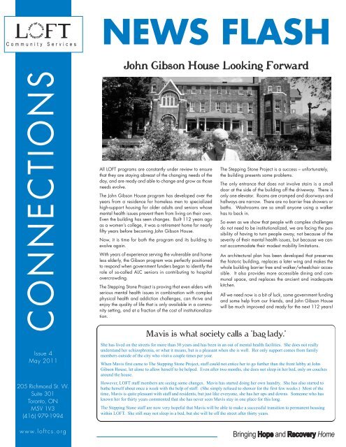 May 2011 â John Gibson House Looking Forward - LOFT ...