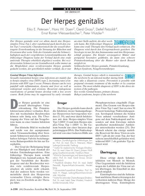 Der Herpes genitalis - Deutsches Ärzteblatt