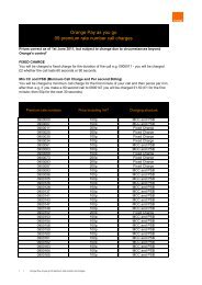 Orange Pay as you go 09 premium rate number call charges