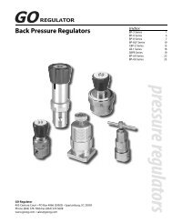 Adjustable Back Pressure Regulators