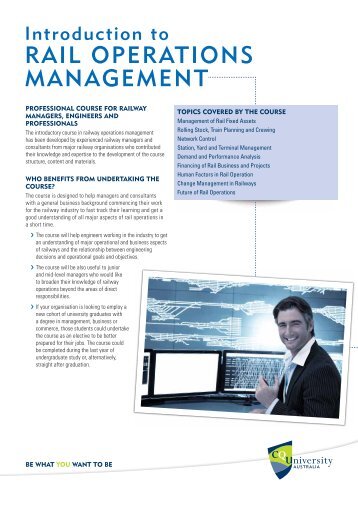 RAIL OPERATIONS MANAGEMENT