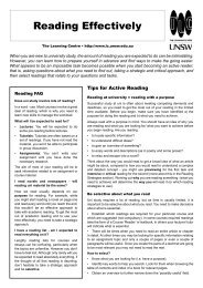 annotated bibliography guide unsw Reading Effectively - The Learning Centre - University of New South ...