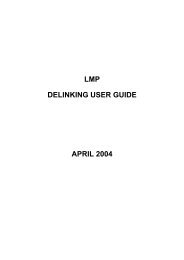 LMP DELINKING USER GUIDE APRIL 2004 - London Market Group