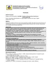 LLE5028 - AnÃ¡lise do Discurso Oral e Escrito em LÃ­ngua Inglesa VIII