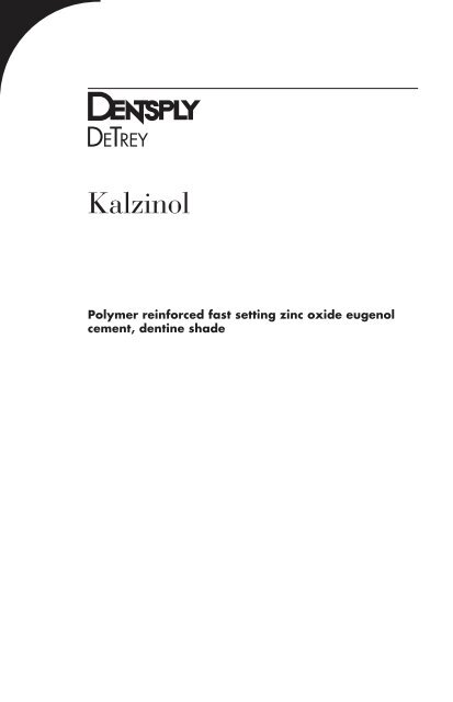 Kalzinol - Dentsply