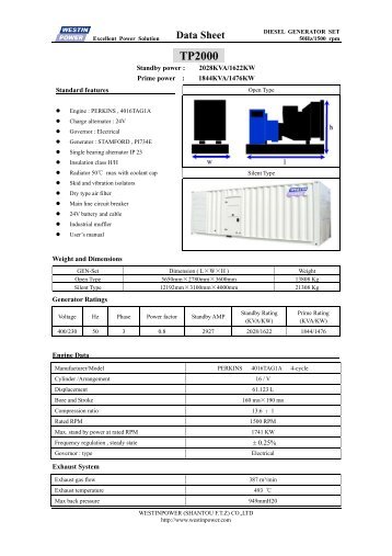 Data Sheet TP2000