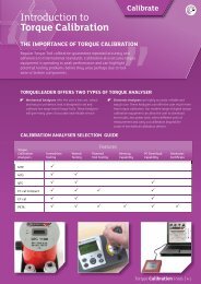 Introduction to Torque Calibration