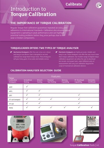 Introduction to Torque Calibration