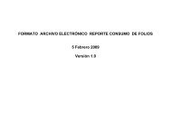 Descripción del formato de Archivo de Consumo de Folios