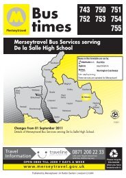 Bus routes serving De la Salle High School - Merseytravel