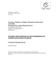 Student Participation in the Governance of Higher Education in Europe