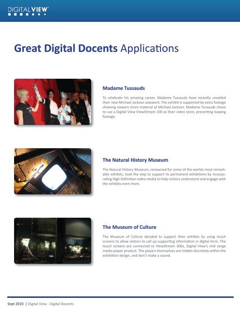 Digital Docents - Digital View