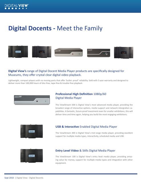 Digital Docents - Digital View