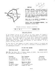 OLD PENDLETON DISTRICT NEWSLETTER VOLUME 10 NO. I OLD PENDLETON DISTRICT NEWSLETTER VOLUME 10 NO. I