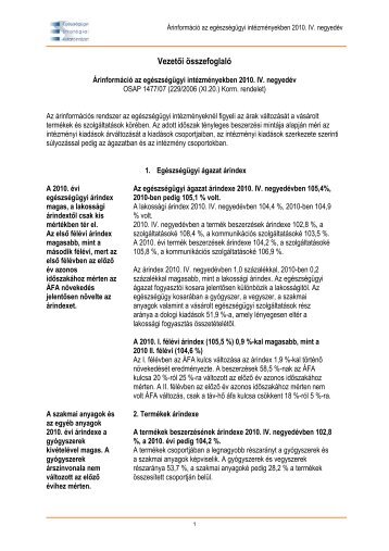 Vezetői összefoglaló - ESKI