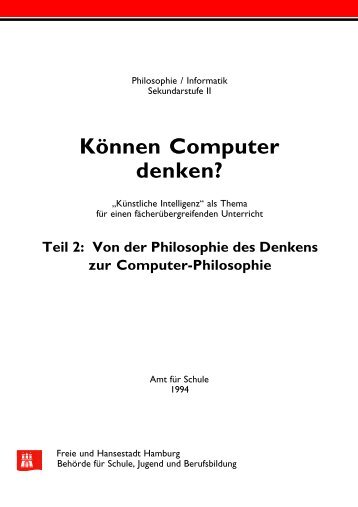 Können Computer denken? Teil 2: Von der Philosophie des ... - DdI