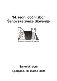 Šahovski vestnik številka - Šahovska zveza Slovenije