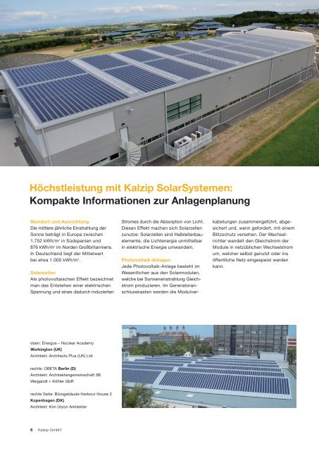 KalzipÂ® SolarSysteme