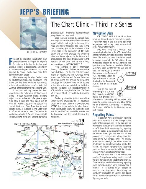 The Chart Clinic – Third in a Series - Jeppesen