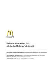 Pressemappe Arbeitgeber - McDonalds