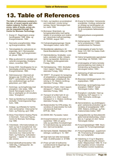 13. Table of References - Videncenter for Halm- og Flisfyring