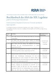 Beschlussbuch des AStA der XIX. Legislatur - AStA der Europa ...