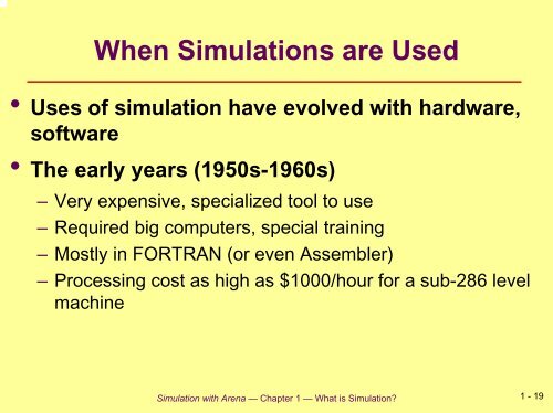 Simulation with Arena