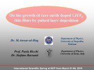 On the growth of rare earth doped LiYF4 thin film by pulsed laser ...