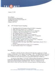 Acknowledgement of Document Requests - TriMet