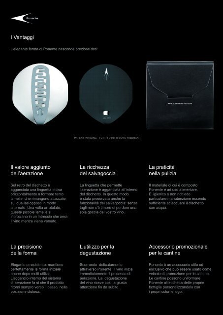 Brochure Ponente A4 Vin IT.pdf - Vini e Sapori