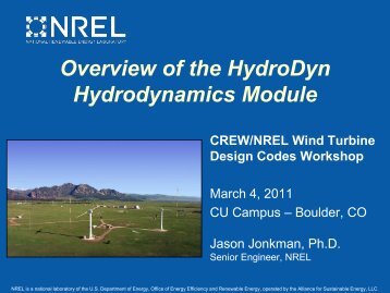 Overview Of The HydroDyn Hydrodynamics Module - NREL