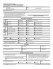 PS Form 4410, Authorization for BMC Acceptance - NALC Branch 78