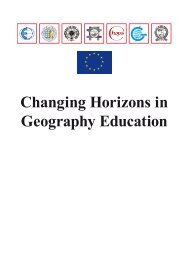 Changing Horizons in Geography Education - HERODOT Network ...