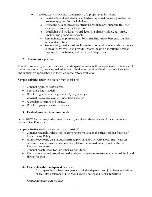 RFQ 112 FINAL - Office of Economic and Workforce Development