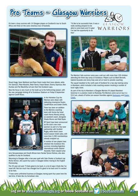 Download the latest edition - Scottish Rugby Union