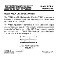 Model A15LA User Guide - Now Sound