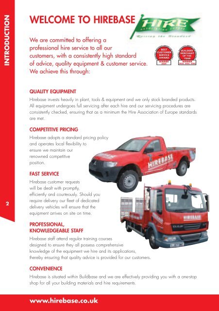 PLANT & TOOL HIRE www.hirebase.co.uk - Buildbase Builders ...