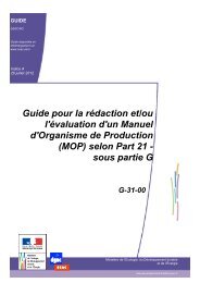 (MOP) selon Part 21 - Consignes de NavigabilitÃ© franÃ§aises