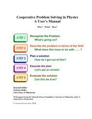Cooperative Problem Solving in Physics A User's Manual