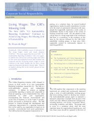 Living Wages - The Jus Semper Global Alliance
