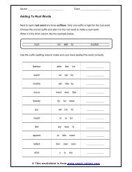 Adding To Root Words - Teach-nology