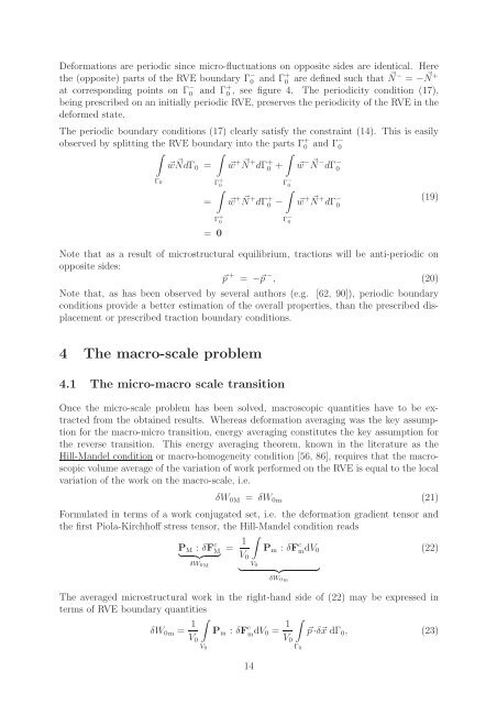 Scale transitions in solid mechanics based on computational ... - Cism