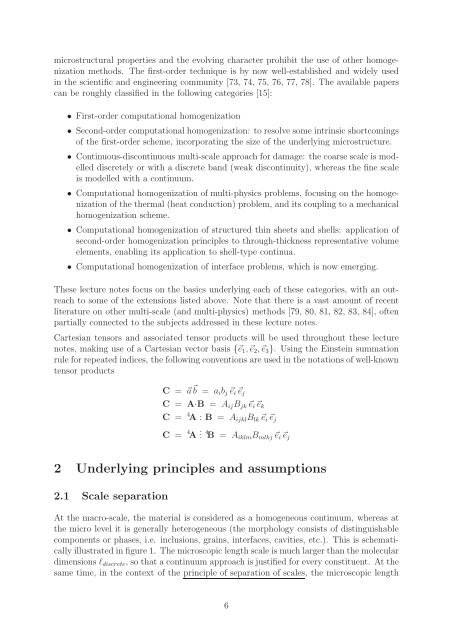 Scale transitions in solid mechanics based on computational ... - Cism