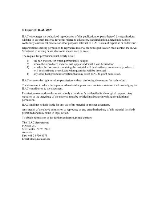 ILAC-G8: