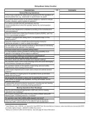 Riding Mower Checklist - Appalachian Trail Conservancy