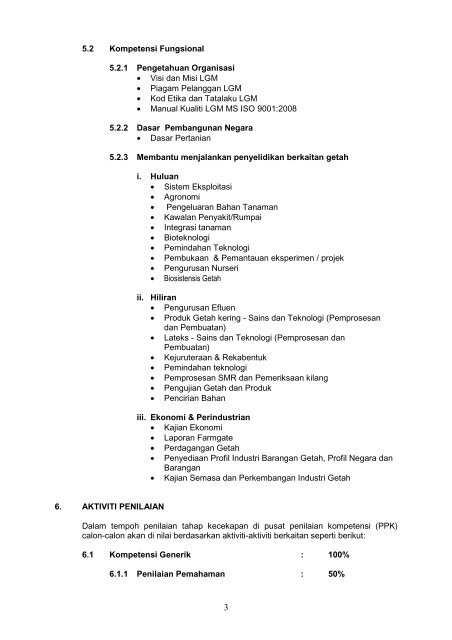 q32 - tk3: penolong pegawai penyelidik - LGM - Malaysian Rubber ...